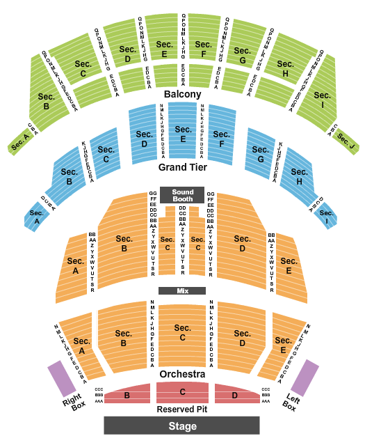 Altria Theater The Wiz Seating Chart